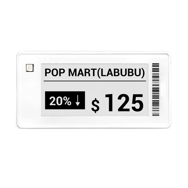 2.13 Inch Supermarket Digital Price Tag System E Ink Display Wifi BLE Electronic Shelf Label