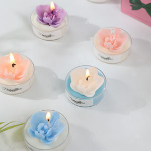 <span class=keywords><strong>Bougie</strong></span> artisanale en cire mélangée à l'orchidée papillon, vente en gros, cadeaux pour la fête <span class=keywords><strong>des</strong></span> mères, anniversaire, fleur réaliste, aromathérapie pour créer une ambiance - Product Image 3