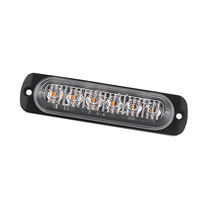 Lámpara de Advertencia LED de 6 Luces, 12v 24v, Luz Estroboscópica para Parrilla, Barra LED Indicadora, Luces Laterales, Accesorios para Camiones, Amarillo, Blanco, Azul