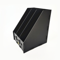 Estante para Archivos Antiestático Negro de 1 o 3 Niveles para Documentos de Cuarto Limpio con Resistividad Superficial de 10E4-8Ω