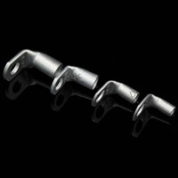 Terminales de Anillo de Cobre Plateados en Estaño de Alta Calidad, Curvados a 90 Grados, para Cables SST 4-6/4.0mm2, Conector de Crimpado para Audio y Video