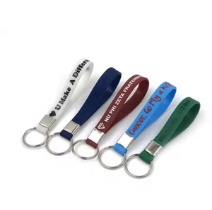 <b>Custom</b> Chain Promotional Chains Offset Printing Silicone <b>Ring</b> <b>Key</b> Tag - Product Image 4