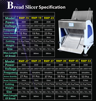 Itop 31 — trancheur de pain à usage commercial, machine de boulangerie, 9mm, 10mm, 12mm, 14mm, 20mm, 6mm, 5mm