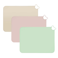 Set de table carré en silicone de qualité alimentaire pour bébés, enfants et animaux domestiques, sans BPA, antidérapant, pour la table à manger des tout-petits
