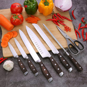 Ensemble de couteaux de cuisine professionnel Chef en acier inoxydable allemand ensemble de couteaux de cuisine bloc en bois - Product Image 6