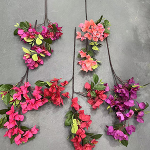 Vente en gros Tissu doux Simulation <span class=keywords><strong>Bougainvillier</strong></span> Lagerstroemia Fleur Branche pour Tenture murale dans les hôtels et les centres commerciaux - Product Image 2