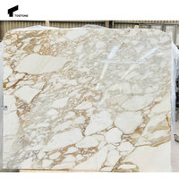 Tostone Poli Calacatta Or Marbre Dalles De Marbre Naturel pour Maison Villa Appartement Cuisine Île Table Chambre Intérieurs Décor