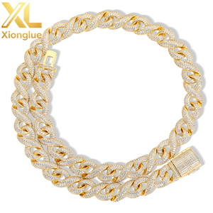 European American Hip Hop Cross-border 15mm Chain Men's Necklace Accessories Advanced Sense Light Luxury Zircon - Product Image 3