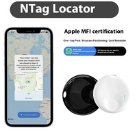 Traceur intelligent pour animaux de compagnie ABS, localisateur universel anti-perte iOS et Android, positionnement Air-Tag, traceur sans fil avec alarme Bluetooth pour extérieur
