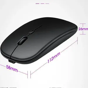 2023 chuột không dây giá thấp giá rẻ PC máy tính thông minh Ergonomic văn phòng chuột 2.4GHz chuột không dây FV-W309S màu đen