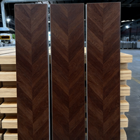 Prix d'usine – Nouveau revêtement de sol hybride SPC en vinyle PVC de luxe, résistant aux rayures, aspect bois foncé, 4mm 5mm, parquet chevron en chevrons
