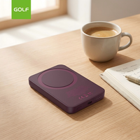 Power Bank Mini Nirkabel 5000mAh dengan Layar LED Magnetik, Harga Grosir OEM, Pengisian Cepat PD 20W