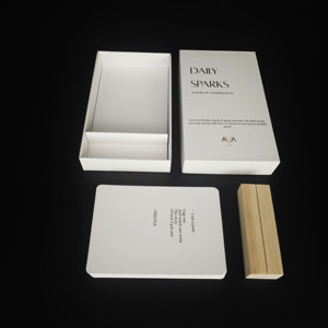 Tùy Chỉnh Kích Thước Cardstock Chất Liệu Thiết Kế Đẹp Tích cực Tự Thiền Động Lực Khẳng Định Thẻ Với Đứng Bằng Gỗ - Product Image 3