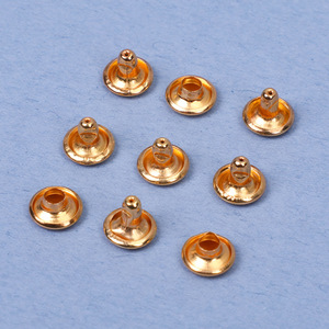 Clous à rivets métalliques double face Autonomie 8 mm plaqués or pour sacs et cuir DIY - Product Image 2