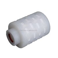 Cartouche plissée à membrane PTFE/PVDF/PES/NYLON 2.5 "ou 5 pouces 214/216 extrémités coupe 56mm diamètre extérieur petit/filtre junior