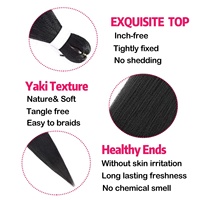 Extensions de cheveux synthétiques pré-étirées de 52 pouces en fibres coréennes de qualité supérieure, à trame unique, pour tressage et crochet en boîte, vente en gros