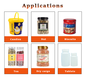 कांच की बोतल ग्रैन्यूल भरने वाली कैपिंग उत्पादन लाइन पालतू प्लास्टिक जार गोमांस क्यूब्स जेर्की स्ट्रिप्स सूखे मछली को चकमा सकते हैं - Product Image 2