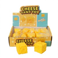 Jouet anti-stress en forme de fromage CS, en PU, unisexe, à partir de 14 ans, modèle d'exportation en gros