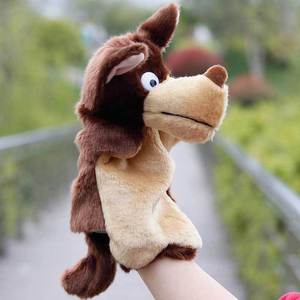 2025 New arrivals xu hướng sang trọng tay con rối gấu Đồ chơi lớn xấu Wolf Crochet động vật găng tay búp bê cho trẻ em ODM giảm căng thẳng - Product Image 3