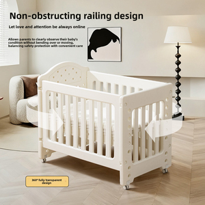 Cambiador de Bebé Convertible en Cuna con Bañera y Masajeador, Plegable y Portátil para Recién Nacidos, Guardería en Casa - Product Image 4