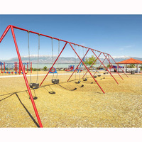 Balançoire de jardin en acier inoxydable pour adultes et enfants, utilisation en parc d'attractions, capacité de 300 kg à 500 kg
