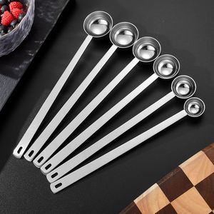 Fruit Powder Flavoring Spoon 304 Stainless Steel Coffee Spoon Longer Handle <b>Measuring</b> Spoon for Baking and Liquid Measurements - Product Image 2