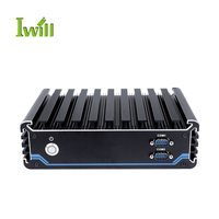 Iwill 4 puertos Gigabit PoE Puerto de red Control industrial Computadora host con GPIO de 16 bits Accesorio de computadora de visión artificial