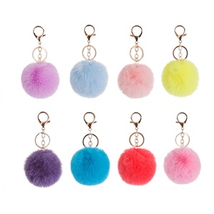 Porte-clés Pompon en Peluche Coloré Tendance en Gros Oneway – Boule de Fourrure Synthétique - Product Image 4