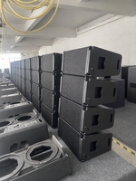 Speaker Line Array Pasif PA-V20 Bi-Amp 8 Ohm Dual 10-Inch Neodymium untuk Audio Konser