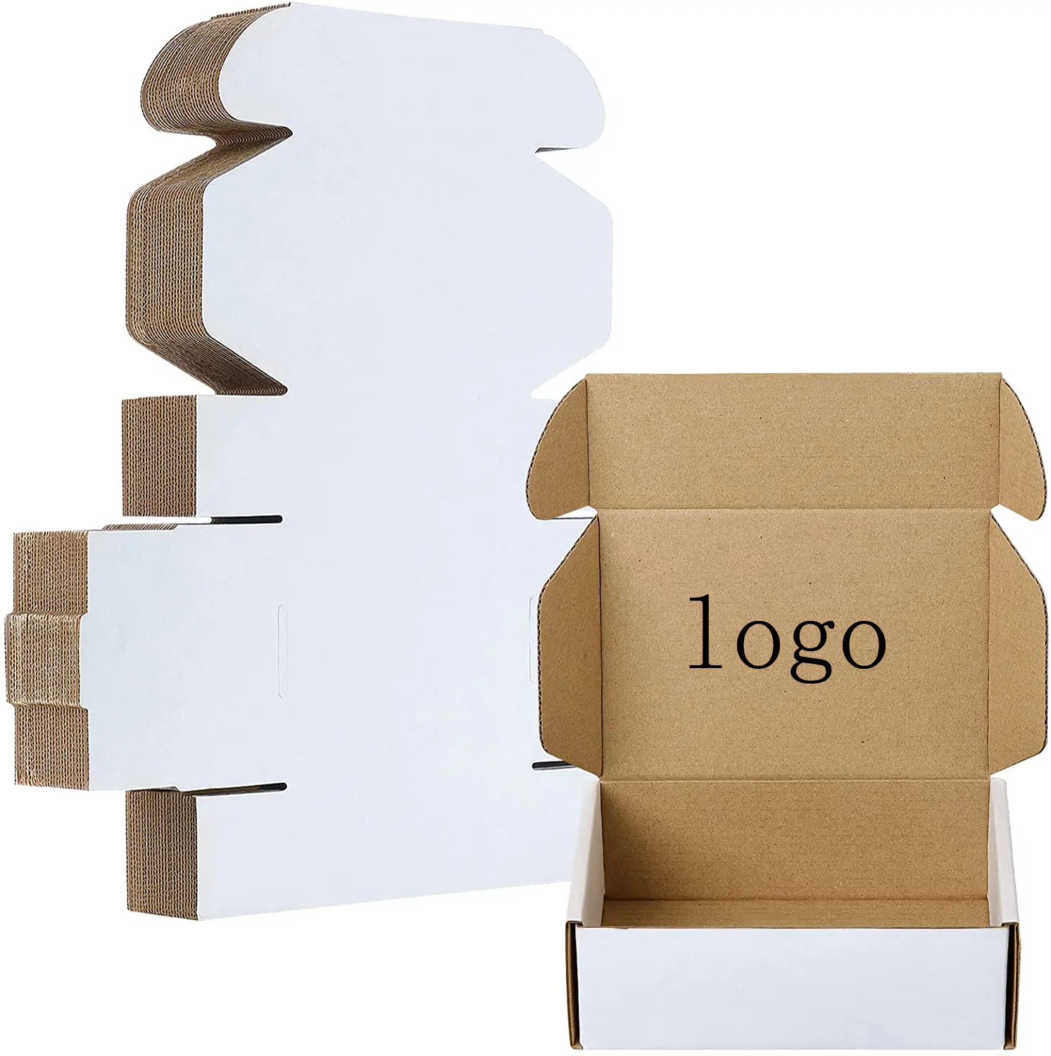 Impresión de papel corrugado, cartón magnético marrón con logotipo para bolsos, cajas de cartón personalizadas, gran oferta