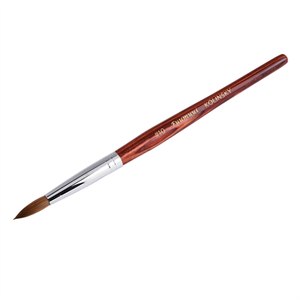 Cepillo de esmalte de <span class=keywords><strong>uñas</strong></span> con mango de madera roja <span class=keywords><strong>2022</strong></span> 100% Kolinsky Sable Hair Cepillo de <span class=keywords><strong>uñas</strong></span> acrílico profesional Tamaño 10 EE. UU. En stock - Product Image 6