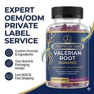 Complément alimentaire végétalien pour le sommeil, marque privée OEM, gommes à la racine de valériane avec mélatonine pour une relaxation profonde et un sommeil réparateur pour adultes - Product Image 4