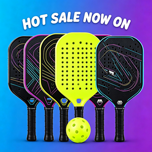 Raquette de pickleball en fibre de carbone avec design Aero Hole pour une vitesse de swing plus rapide, raquette de qualité professionnelle pour les tournois - Product Image 3