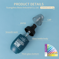 Flacon en verre de luxe en forme d'œuf 10ml 30ml 50ml Transparent Dépoli Pompe Crème Visage Parfum Sérum Huile Essentielle Emballage de Luxe Diffuseur