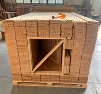 Revêtement mural en bois de pruche de qualité supérieure, résistant à l'humidité, panneau en bois rainuré et à languette pour la décoration des saunas à vapeur et infrarouge