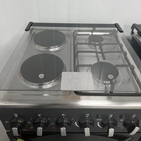 Cuisinière à gaz et électrique haut de gamme, quatre plaques, deux plaques électriques, deux brûleurs à gaz avec four