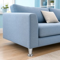 Pieds de canapé de rechange en fer, supports de meubles pour canapé, table, armoire et lit, style minimaliste, finition or brossé, forme en H