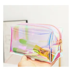 Promotional Stationery Set Unique And Creative Christmas School Supplies Beautiful Girl Pencil Case Laser Makeup Bag