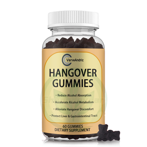 БАДы для взрослых от похмелья под собственной торговой маркой (OEM), без сахара, в форме жевательных конфет, для метаболизма алкоголя, поддержки печени и ЖКТ - Product Image 1