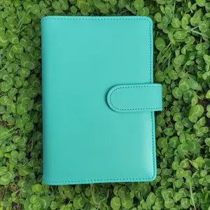 All'ingrosso custom planner binder notebook a5 a6 raccoglitore ad anelli budget pu leather binder clip notebook planner organizer