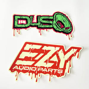 สติกเกอร์รูปลอกเรืองแสงติดโลโก้ส่วนตัวพิมพ์ลายกำหนดเองได้กันน้ำกันรังสียูวีไวนิลเรืองแสงในที่มืด - Product Image 4