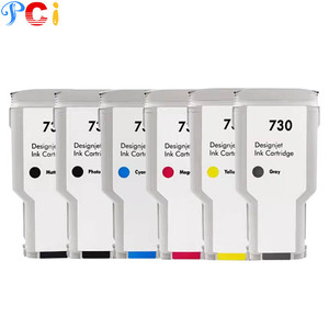 <span class=keywords><strong>Cartouche</strong></span> d'encre remanufacturée compatible PCI <span class=keywords><strong>HP</strong></span> <span class=keywords><strong>730</strong></span> de qualité AA+ pour imprimante jet d'encre 300ML pour DesignJet T1600/T1700/T2600 Garantie de 18 mois - Product Image 1