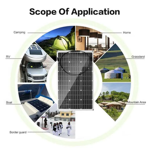 100W 150W 200W Flexible Solar Mono Semi-Flexible Bendable PV Module for Boat Marine <b>Yacht</b> Van Camping 12V System - Product Image 4