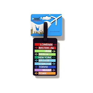 HB Sport <b>Luggage</b> Tag 6.5x10.5cm City Design Travel <b>Identifier</b> - Product Image 1