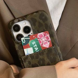 Funda de teléfono móvil de cuero PU de lujo de leopardo personalizada para <span class=keywords><strong>iPhone</strong></span> Diseño superior con función de tarjetero - Product Image 6
