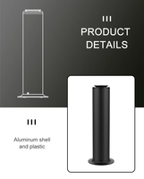 Diffuseur d'humidificateur de luxe 500ml diffuseurs d'arôme d'air froid avec application grand diffuseur de parfums d'hôtel autonome commercial