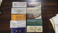 Carte d'invitation de mariage personnalisée de luxe avec impression dorée, élégante invitation de mariage avec carte RSVP et enveloppe