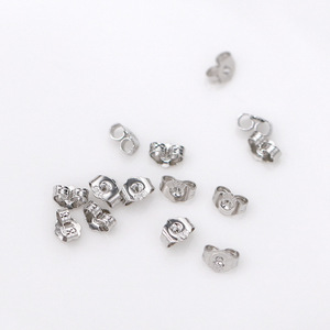 Copper Alloy Stud <b>Earring</b> <b>Backs</b> 18K Gold Plated 925 Stainless Steel For DIY Jewelry Making Accessories Unisex Fashion <b>Earrings</b> - Product Image 3