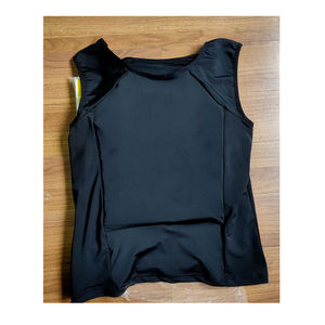 سترة داخلية من البولي إيثيلين قابلة لإخفاء الصفيحة السوداء حاملة خفيفة الوزن مقاومة لطعن سترة - Product Image 5