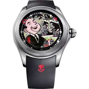 นาฬิกา Corum สำหรับผู้ชาย ขนาด 44 มม. ตัวเรือนเหล็กกล้า ระบบอัตโนมัติ กลไกจักรกล ดีไซน์ Big Bubble สไตล์ Magical Pop พร้อมโลโก้สั่งทำพิเศษ - Product Image 1